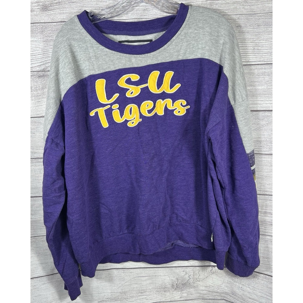 Colosseum LSU Tigers Women's XXL  Crewneck Long Sleeve Sweatshirt